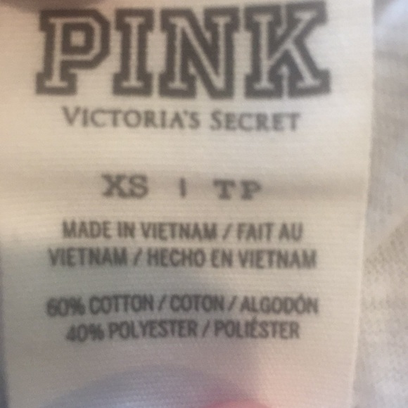 NWOT Victoria secret PINK sequence crew top - Picture 4 of 4